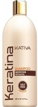 Nawilżający szampon do włosów z keratyną - Kativa Keratina Shampoo — Zdjęcie N3