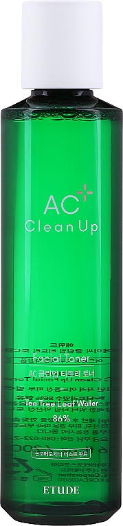 Tonik do twarzy z olejkiem z drzewa herbacianego - Etude AC Clean Up Toner — Zdjęcie N1