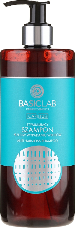 Stymulujący szampon na wypadanie włosów - BasicLab Dermocosmetics Capillus — Zdjęcie N4