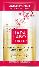 Kup Żelowa maska w płachcie - Hada Labo Tokyo Express Glow&Anti-Stress Jelly Sheet Mask