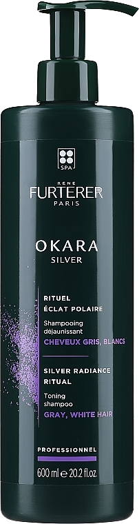 Szampon tonizujący do siwych włosów - Rene Furterer Okara Silver Shampoo — Zdjęcie N2