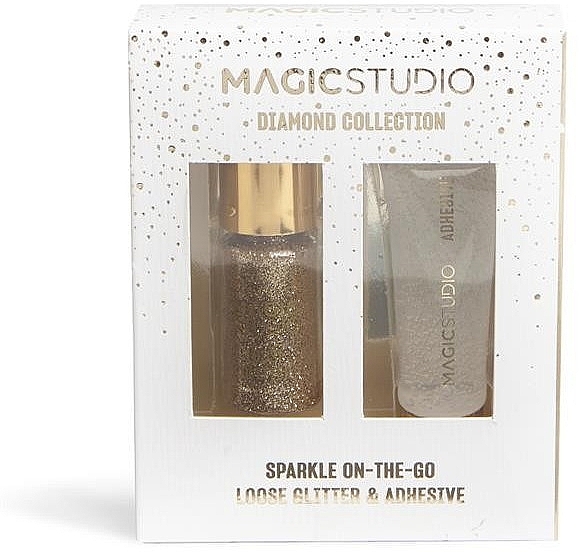 Zestaw do aplikacji brokatu - Magic Studio Diamond Collection Sparkle On-The-Go Loose Glitter & Adhesive — Zdjęcie N1