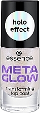 Top coat do paznokci z efektem holograficznym - Essence Meta Glow Transforming Top Coat — Zdjęcie N2