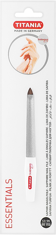Szafirowy pilnik do paznokci rozmiar 5 - Titania Essentials Soligen Saphire Nail File — Zdjęcie N2