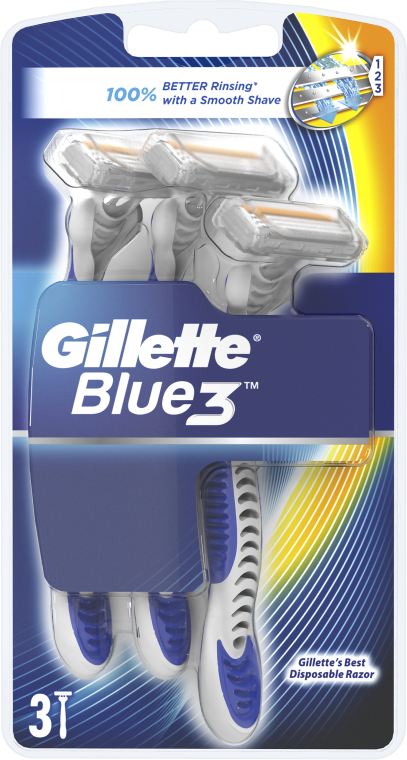 Jednorazowe maszynki do golenia, 3 szt. - Gillette Blue 3