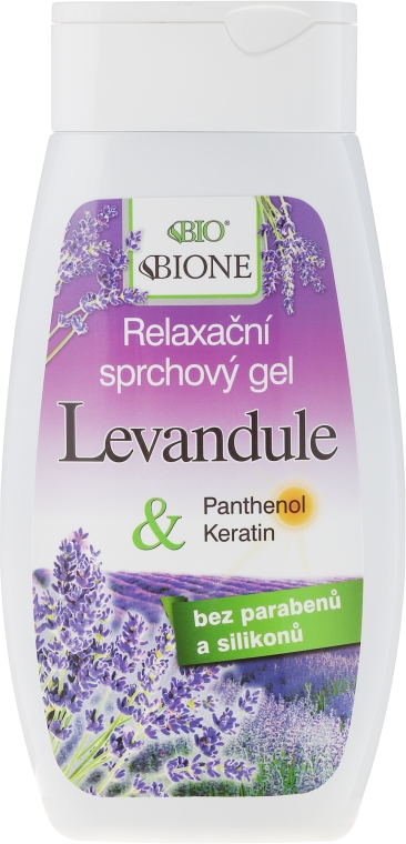 Relaksujący żel pod prysznic z lawendą - Bione Cosmetics Lavender Relaxing Shower Gel — Zdjęcie N1