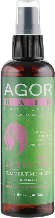 Tonik do włosów z ziołami - Agor Summer Time Hair Tonic