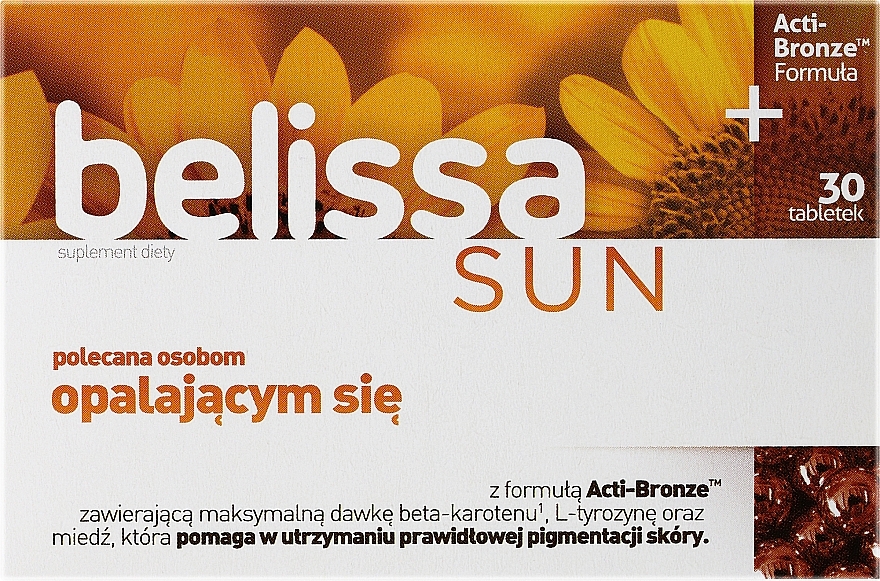 Suplement diety w tabletkach - Aflofarm Belissa Sun — Zdjęcie N1
