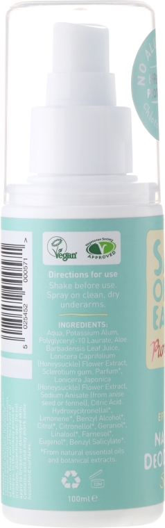Naturalny dezodorant zapachowy - Salt of the Earth Pure Aura Melon And Cucumber Natural Deodorant Spray — Zdjęcie N2