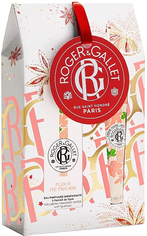 Roger&Gallet Fleur de Figuier Wellbeing Fragrant Water - Zestaw (f/water/30ml + h/cr/30ml) — Zdjęcie N1