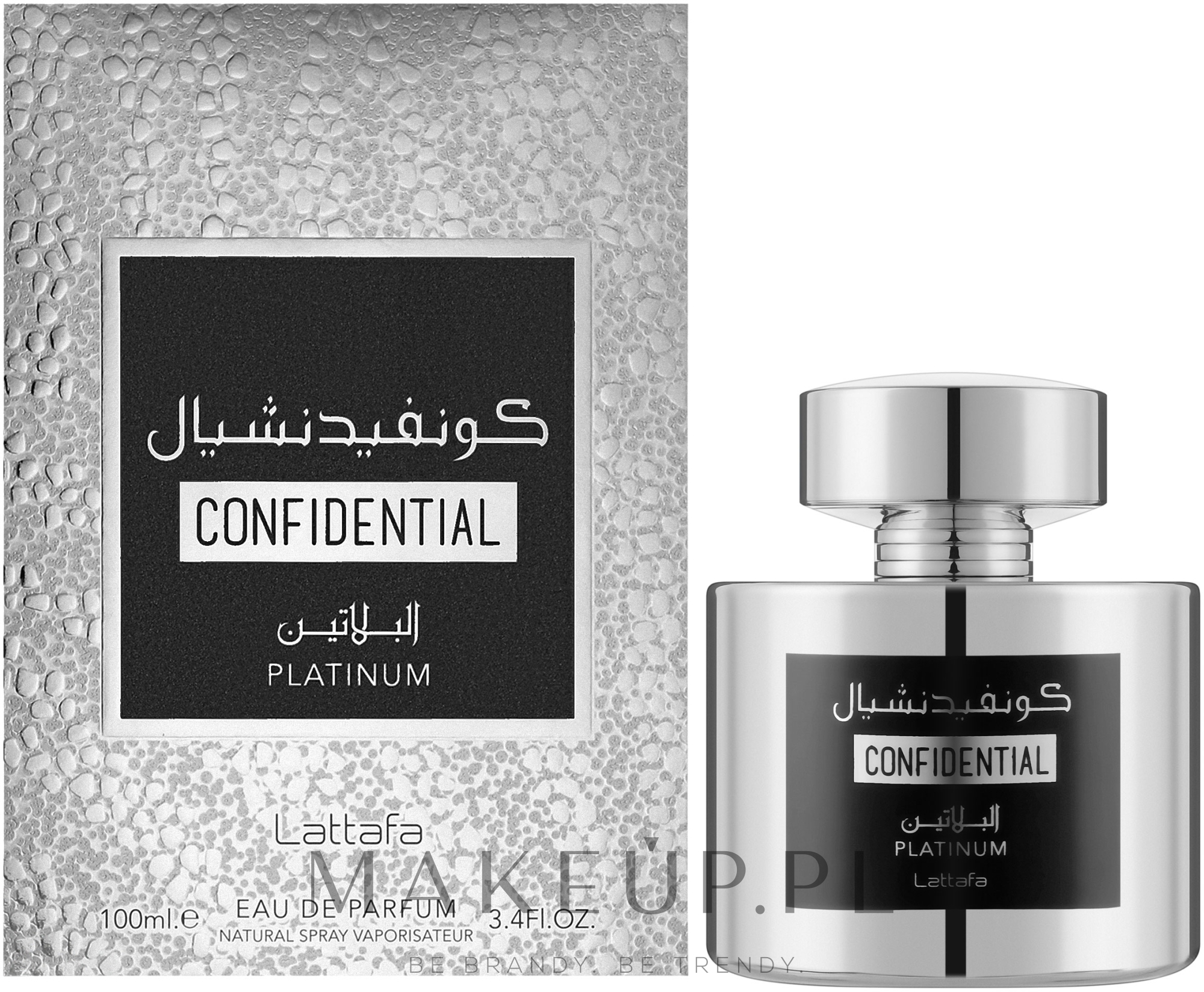 Lattafa Perfumes Confidential Platinum - Woda perfumowana — Zdjęcie 100 ml