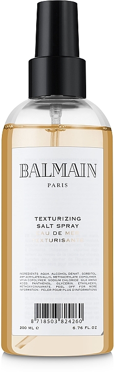 Teksturujący sól w sprayu do włosów - Balmain Paris Hair Couture Texturizing Salt Spray — Zdjęcie N2