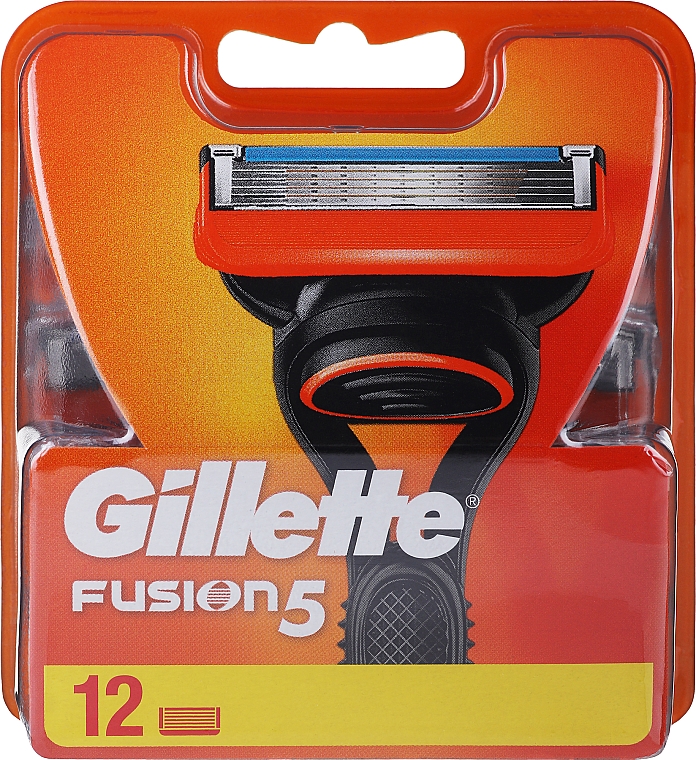 Wymienne wkłady do maszynki, 12 szt. - Gillette Fusion — Zdjęcie N1