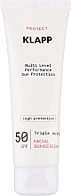 Krem przeciwsłoneczny - Klapp Multi Level Performance Sun Protection Cream SPF50 — Zdjęcie N1