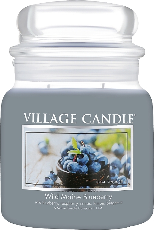 PRZECENA! Świeca zapachowa w słoiku - Village Candle Wild Maine Blueberry * — Zdjęcie N3