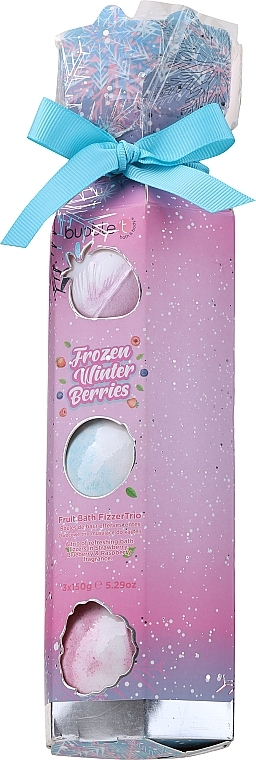 PRZECENA! Zestaw kul do kąpieli - Bubble T Frozen Winter Berries Bath Fizzer (bath/bomb/3x150 g) * — Zdjęcie N2
