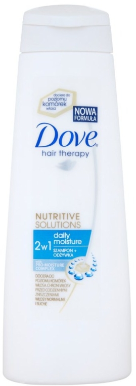 Nawilżający szampon i odżywka 2 w 1 - Dove Nutrive Solutions Daily Moisture 2 in 1 — Zdjęcie N3