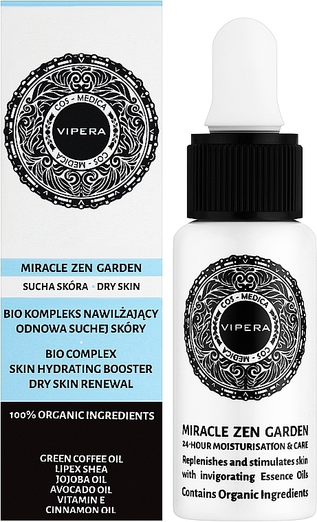 Biokompleks nawilżający Odnowa suchej skóry - Vipera Cos-Medica Miracle Zen Garden Bio-Complex Skin Hydrating Booster Dry Skin Renewal — Zdjęcie N2