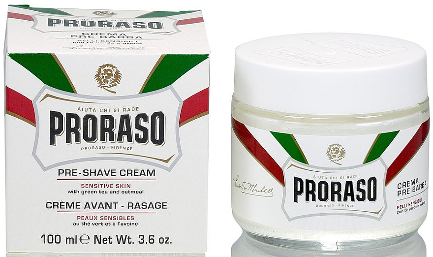 PRZECENA! Krem przed goleniem do skóry wrażliwej - Proraso White Pre Shaving Cream * — Zdjęcie N2
