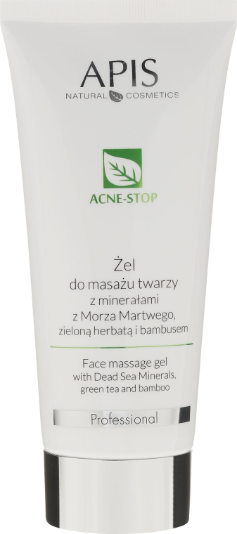 Żel do masażu twarzy z minerałami z Morza Martwego, zieloną herbatą i bambusem - APIS Professional Acne-Stop  — Zdjęcie N1