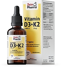 Kup Witaminy D3 + K2 - ZeinPharma Vitamin D3 (1000 I.U.) + K2 (20 µg) Drops