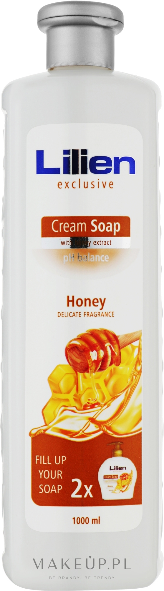 Kremowe mydło w płynie Miód i propolis - Lilien Honey & Propolis Cream Soap (wymienny wkład) — Zdjęcie 1000 ml