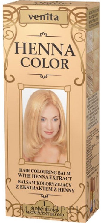 Venita Henna Color - Balsam koloryzujący z ekstraktem z henny — Zdjęcie 1 - Sunny Blond