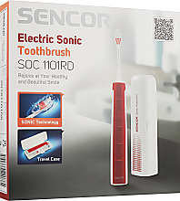 Elektryczna szczoteczka do zębów, czerwona, SOC1101RD - Sencor — Zdjęcie N4