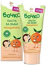 Pasta do zębów dla dzieci Mandarynka, 0+ - Bochko Baby Toothpaste With Mandarin Flavour — Zdjęcie N1