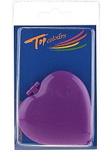 Kup Lusterko kosmetyczne w kształcie serca 85550, fioletowe - Top Choice Colours Mirror
