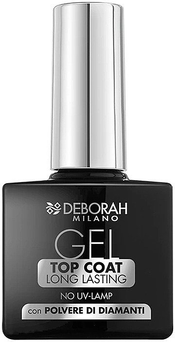 Szybkoschnący top coat - Deborah Gel Top Coat Long Lasting — Zdjęcie N1