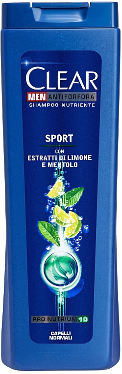Przeciwłupieżowy szampon odżywczy do włosów dla mężczyzn - Clear Men Anti-Dandruff Nourishing Shampoo 24 Fresh