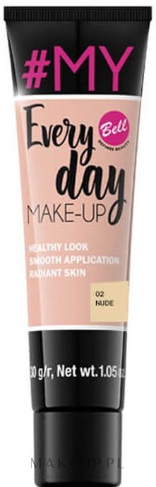 Podkład do twarzy wyrównujący koloryt skóry - Bell #My Everyday Make-Up — Zdjęcie 02 - Nude