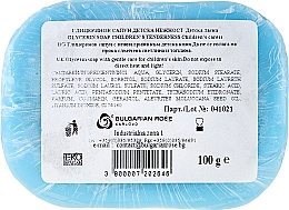 Ręcznie robione mydło glicerynowe w kostce Aniołek - Bulgarian Rose Glycerin Fragrant Soap Blue Angel — Zdjęcie N3