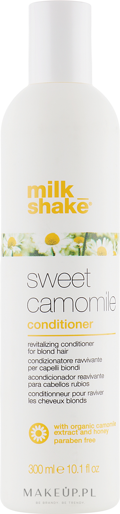 Rewitalizująca odżywka do blond włosów z wyciągiem z rumianku - Milk Shake Sweet Camomile Conditioner — Zdjęcie 300 ml