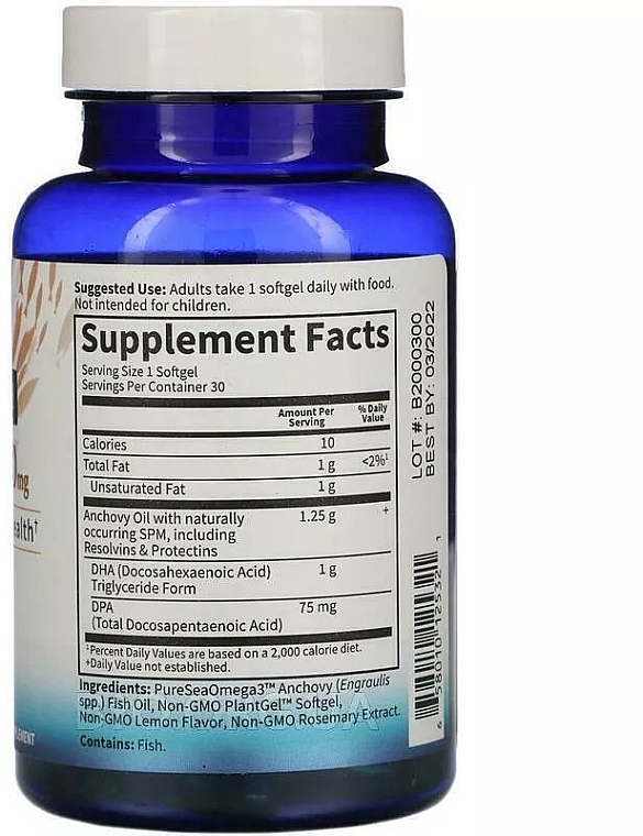 Suplement diety DHA 1000 mg, kapsułki - Garden Of Life Dr. Formulated DHA 1,000 mg — Zdjęcie N2