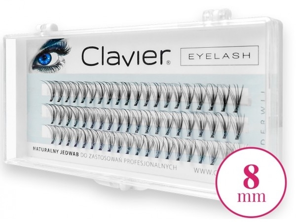 Sztuczne rzęsy, 8 mm - Clavier Eyelash — Zdjęcie N1