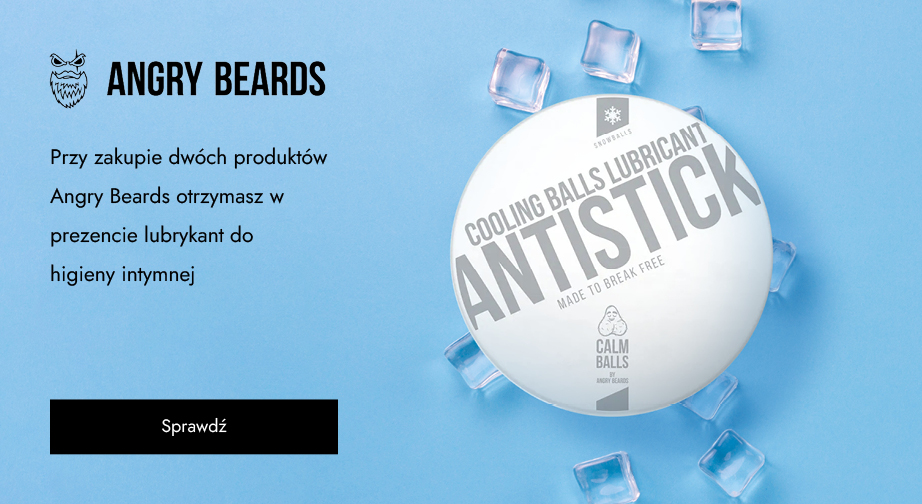 Przy zakupie dwóch produktów Angry Beards otrzymasz w prezencie lubrykant do higieny intymnej.