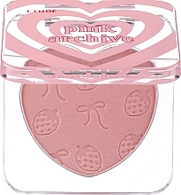 Róż do policzków - Etude Heart Flutter Blusher Pink Archive — Zdjęcie N1