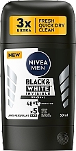 Antyperspirant w sztyfcie - NIVEA MEN Black & White Invisible Original — Zdjęcie N1