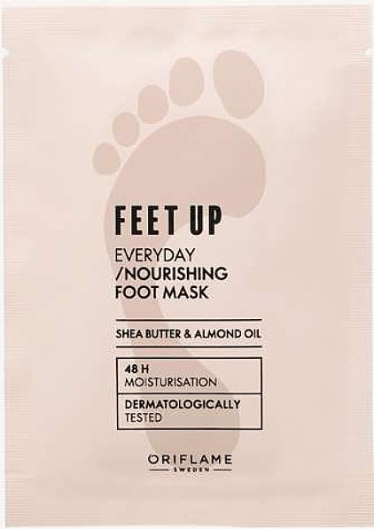 Odżywcza maska do stóp - Oriflame Feet Up Everyday Nourishing Foot Mask Shea Butter & Almond Oil — Zdjęcie N1
