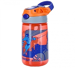 Butelka na wodę dla dzieci, 414 ml - Contigo Gizmo Flip Nectarine Superhero — Zdjęcie N1