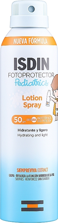 Przeciwsłoneczny spray do ciała dla dzieci SPF 50 - Isdin Lotion Spray Pediatrics SPF 50 — Zdjęcie N1