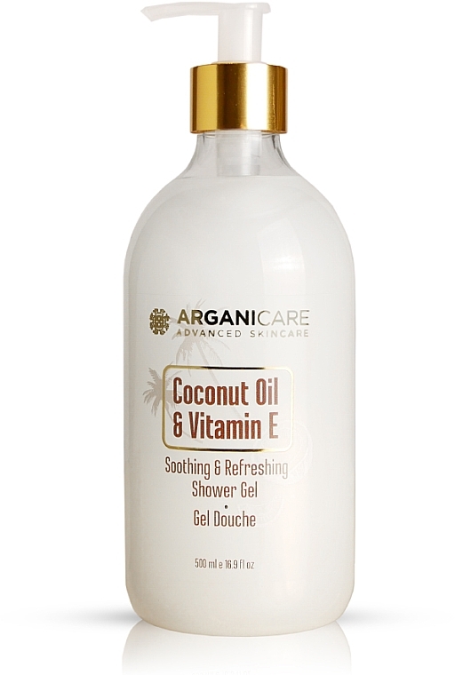 PREZENT! Żel pod prysznic z olejem kokosowym - Arganicare Soothing & Refreshing Shower Gel Coconut Oil & Vitamin E — Zdjęcie N1