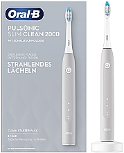 Kup Elektryczna szczoteczka do zębów, szara - Oral-B Pulsonic Slim Clean 2000 Gray