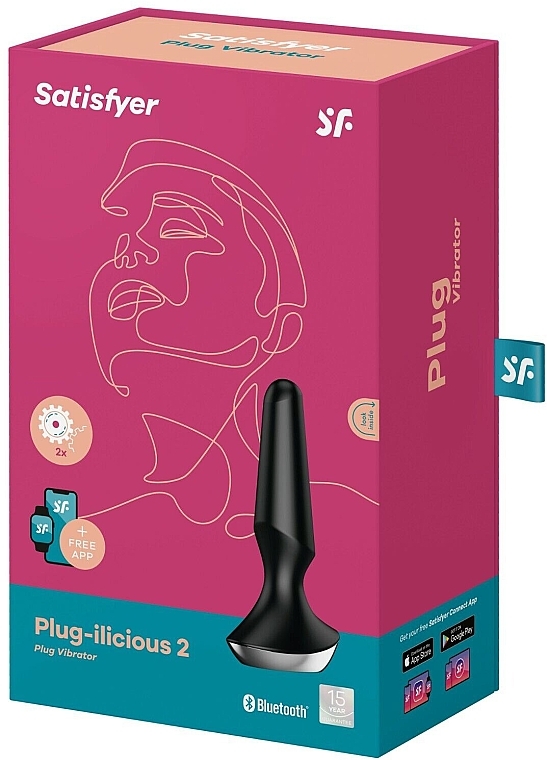 Korek analny, czarny - Satisfyer Plug-Ilicious 2 — Zdjęcie N1