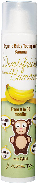 Pasta do zębów dla dzieci Banan - Azeta Bio Organic Tooth Paste Banana  — Zdjęcie N1