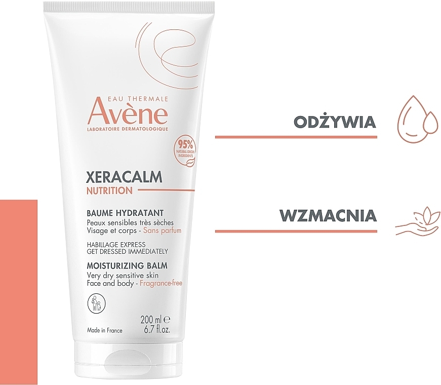 Nawilżający balsam do ciała - Avene XeraCalm Nutrition Moisturizing Balm — Zdjęcie N4