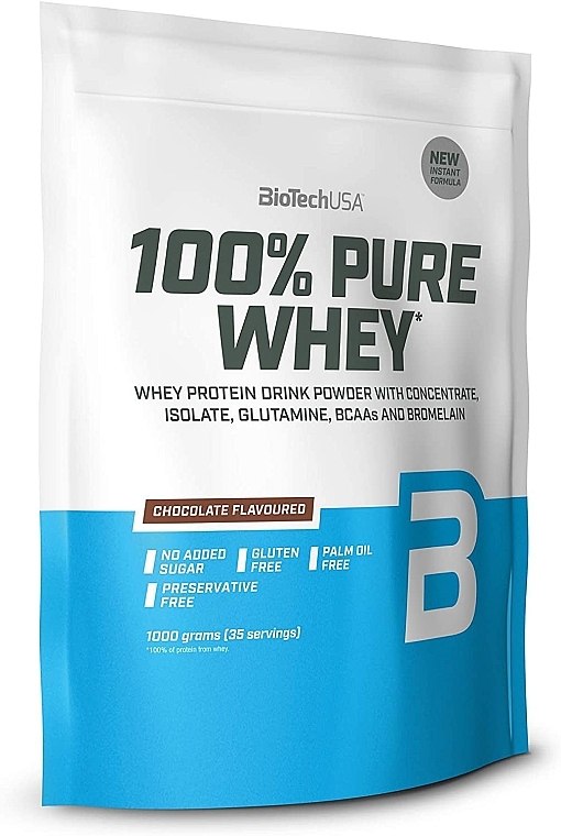 Odżywka Białkowa Czekolada - BiotechUSA 100% Pure Whey Chocolate — Zdjęcie N1