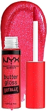 Nawilżający błyszczyk - NYX Professional Makeup Butter Gloss Metallic — Zdjęcie N2